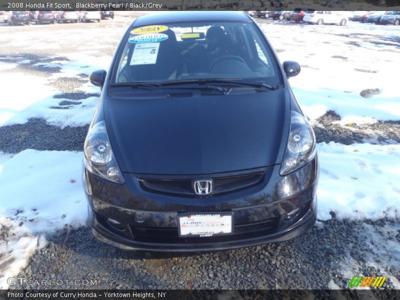 Blackberry Pearl / Black/Grey 2008 Honda Fit Sport