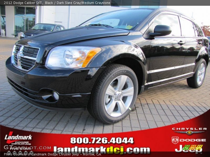 Black / Dark Slate Gray/Medium Graystone 2012 Dodge Caliber SXT