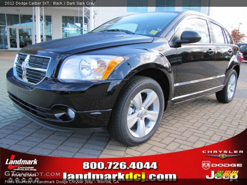 Black / Dark Slate Gray 2012 Dodge Caliber SXT
