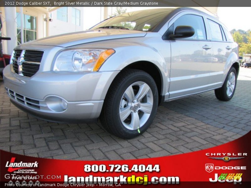 Bright Silver Metallic / Dark Slate Gray/Medium Graystone 2012 Dodge Caliber SXT
