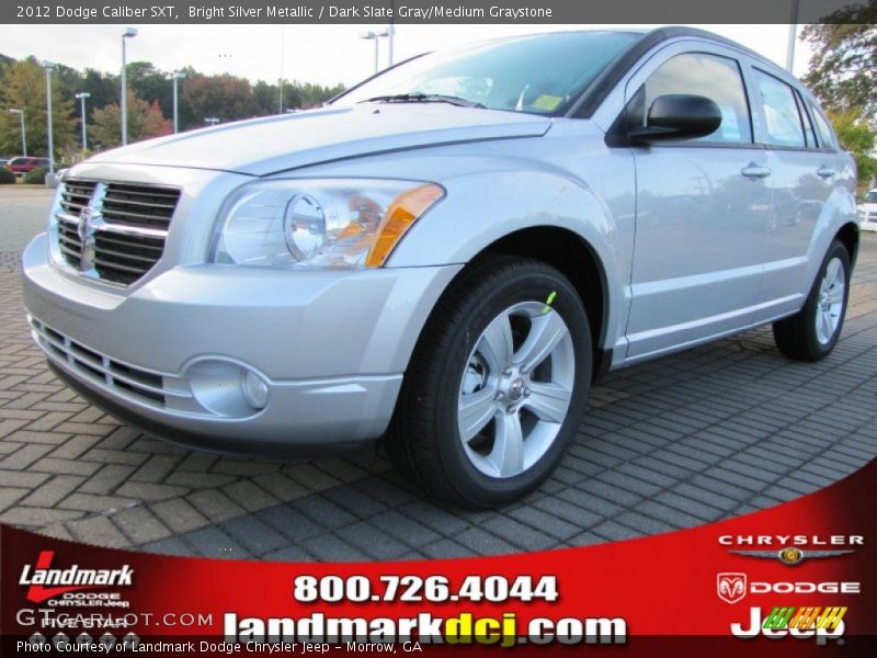 Bright Silver Metallic / Dark Slate Gray/Medium Graystone 2012 Dodge Caliber SXT