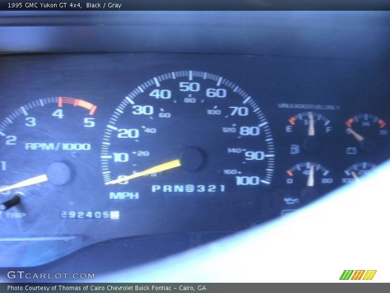  1995 Yukon GT 4x4 GT 4x4 Gauges