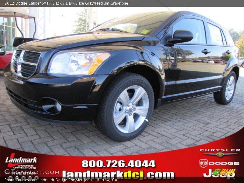 Black / Dark Slate Gray/Medium Graystone 2012 Dodge Caliber SXT