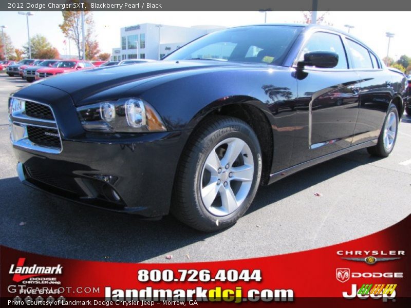 Blackberry Pearl / Black 2012 Dodge Charger SXT