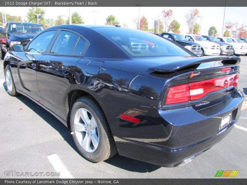 Blackberry Pearl / Black 2012 Dodge Charger SXT