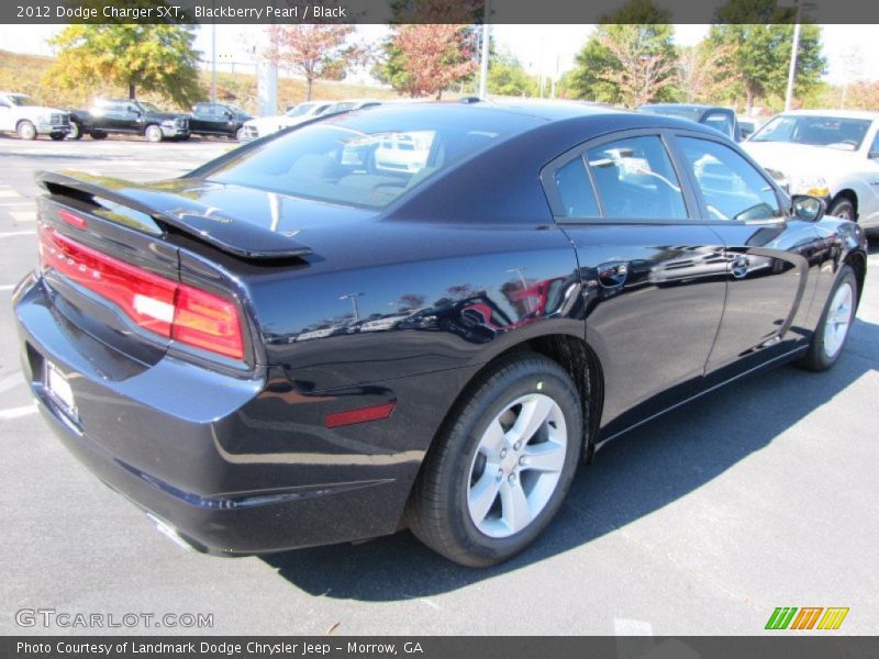 Blackberry Pearl / Black 2012 Dodge Charger SXT