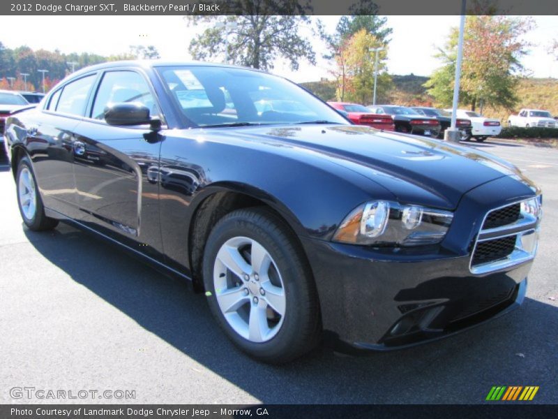 Blackberry Pearl / Black 2012 Dodge Charger SXT