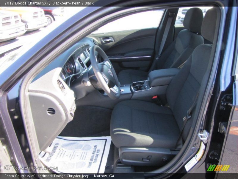 Blackberry Pearl / Black 2012 Dodge Charger SXT