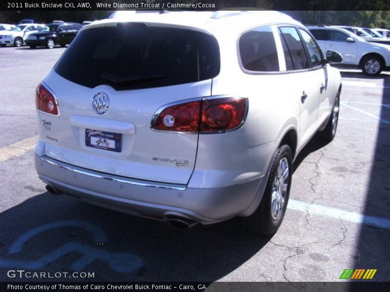 White Diamond Tricoat / Cashmere/Cocoa 2011 Buick Enclave CXL AWD