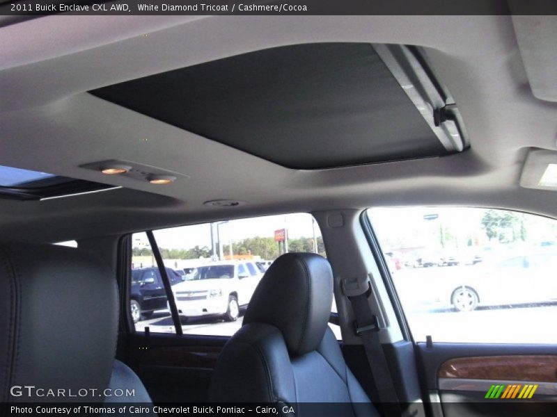 White Diamond Tricoat / Cashmere/Cocoa 2011 Buick Enclave CXL AWD