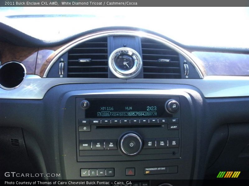 White Diamond Tricoat / Cashmere/Cocoa 2011 Buick Enclave CXL AWD