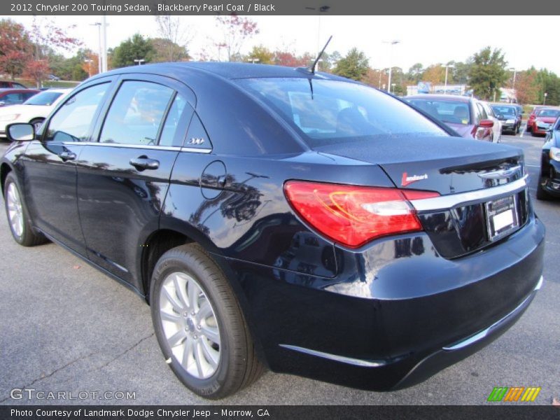 Blackberry Pearl Coat / Black 2012 Chrysler 200 Touring Sedan