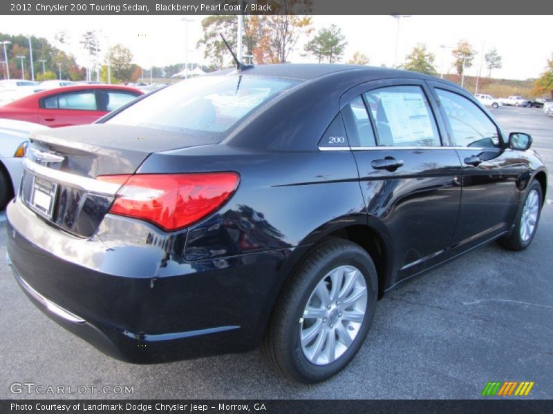 Blackberry Pearl Coat / Black 2012 Chrysler 200 Touring Sedan
