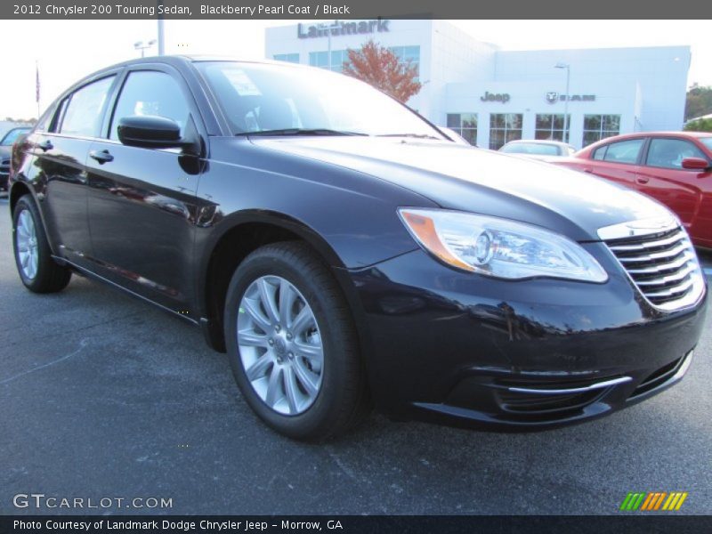 Blackberry Pearl Coat / Black 2012 Chrysler 200 Touring Sedan
