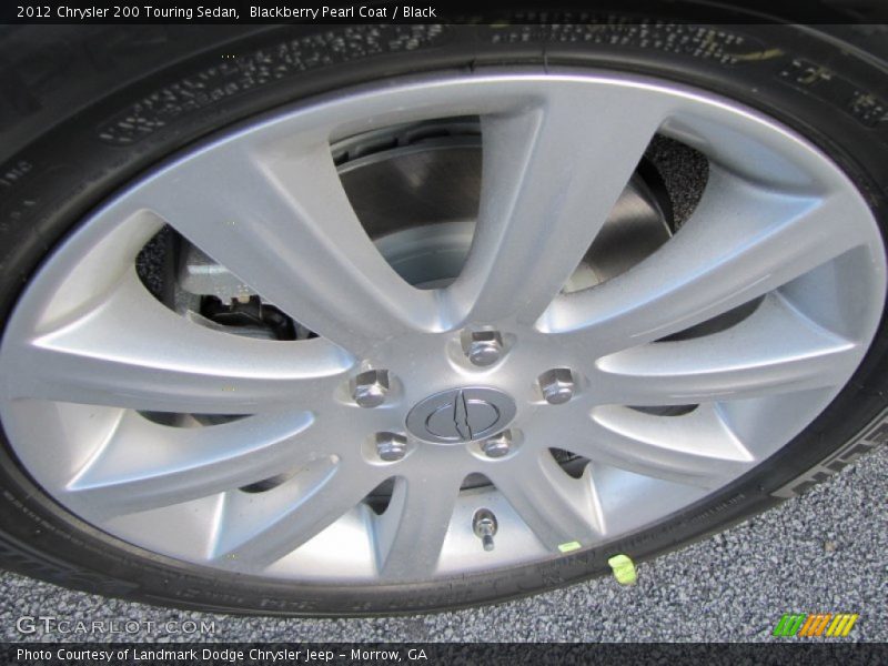 Blackberry Pearl Coat / Black 2012 Chrysler 200 Touring Sedan