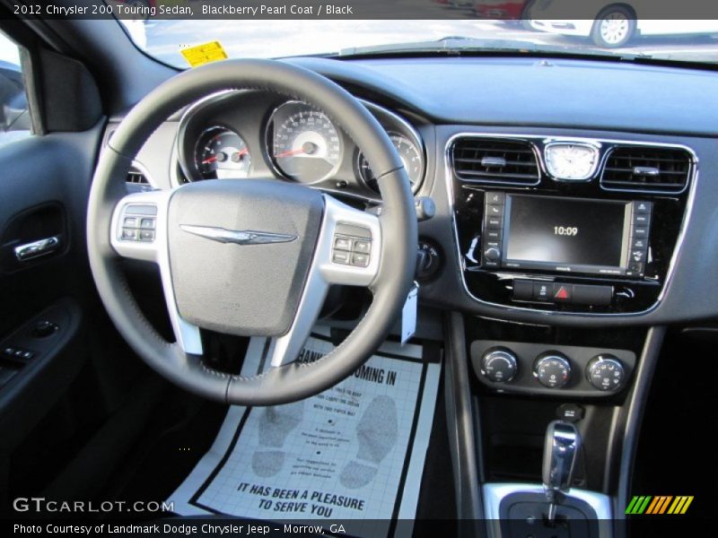 Blackberry Pearl Coat / Black 2012 Chrysler 200 Touring Sedan