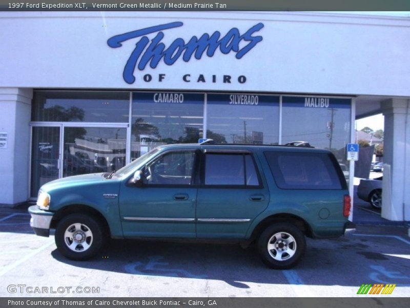 Vermont Green Metallic / Medium Prairie Tan 1997 Ford Expedition XLT