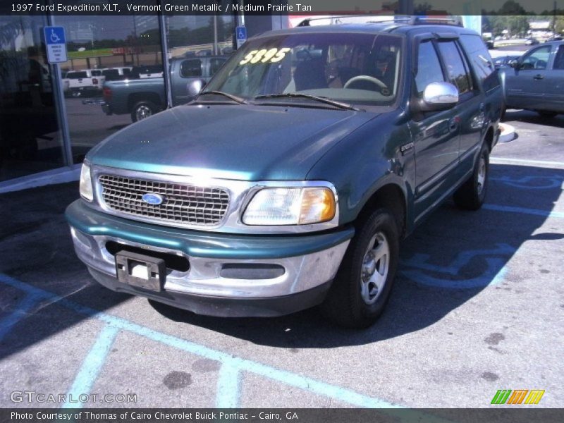 Vermont Green Metallic / Medium Prairie Tan 1997 Ford Expedition XLT