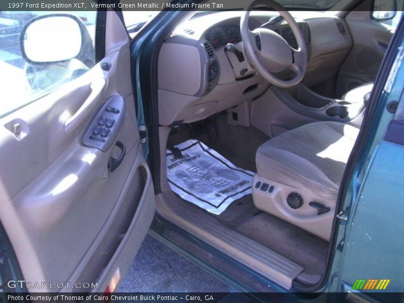 Vermont Green Metallic / Medium Prairie Tan 1997 Ford Expedition XLT