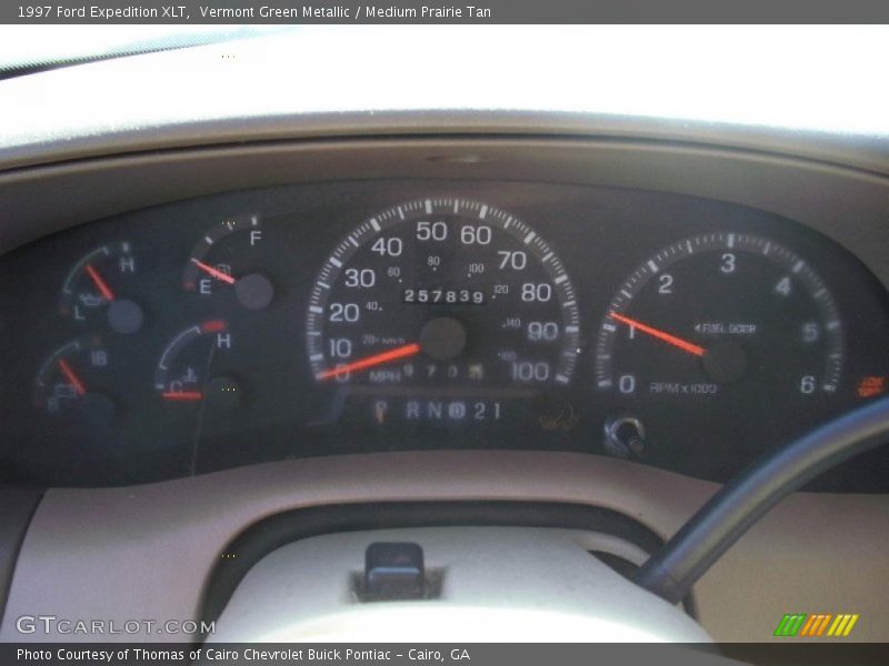 Vermont Green Metallic / Medium Prairie Tan 1997 Ford Expedition XLT