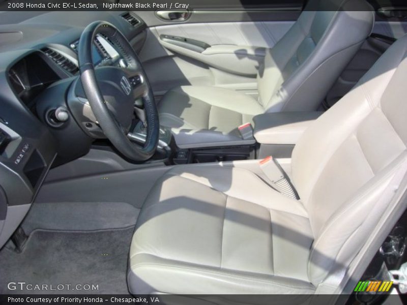  2008 Civic EX-L Sedan Gray Interior