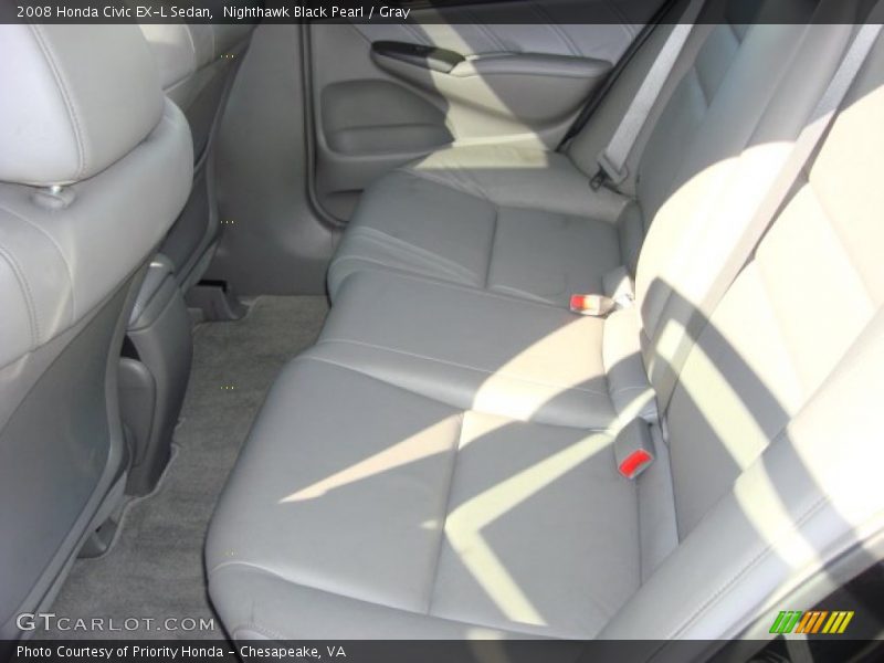  2008 Civic EX-L Sedan Gray Interior