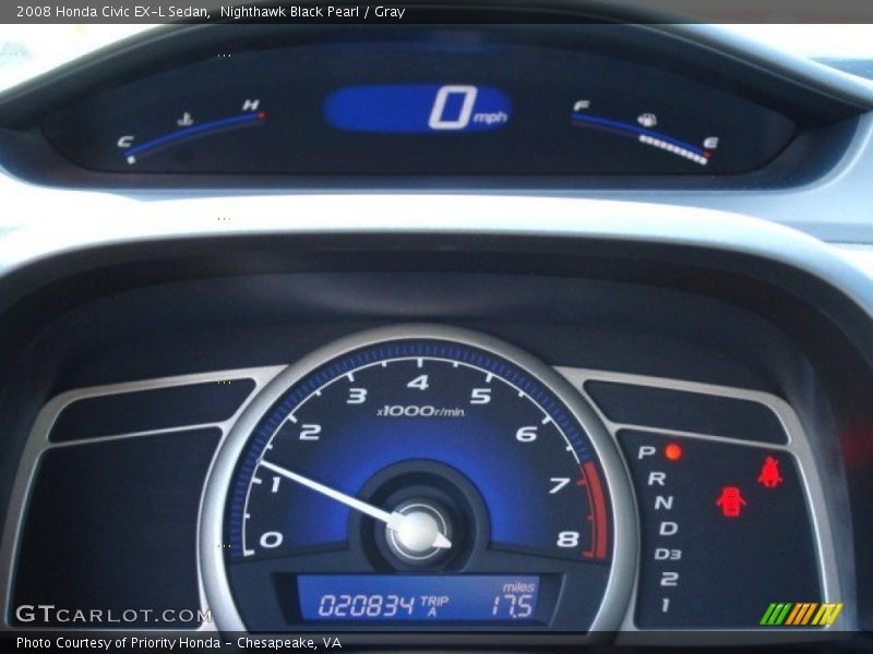  2008 Civic EX-L Sedan EX-L Sedan Gauges