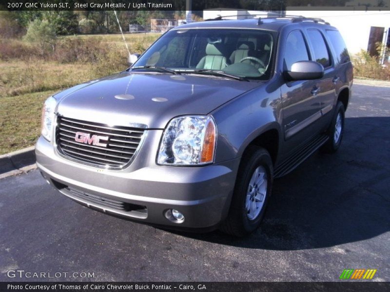 Steel Gray Metallic / Light Titanium 2007 GMC Yukon SLT