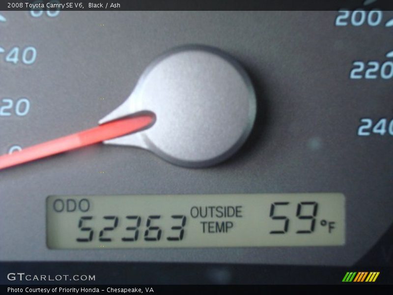 Black / Ash 2008 Toyota Camry SE V6
