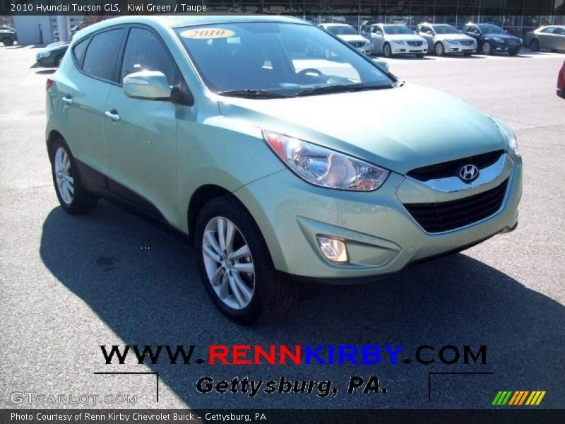Kiwi Green / Taupe 2010 Hyundai Tucson GLS