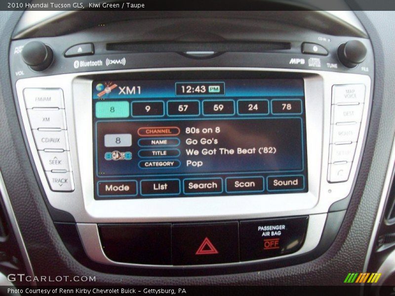 Audio System of 2010 Tucson GLS