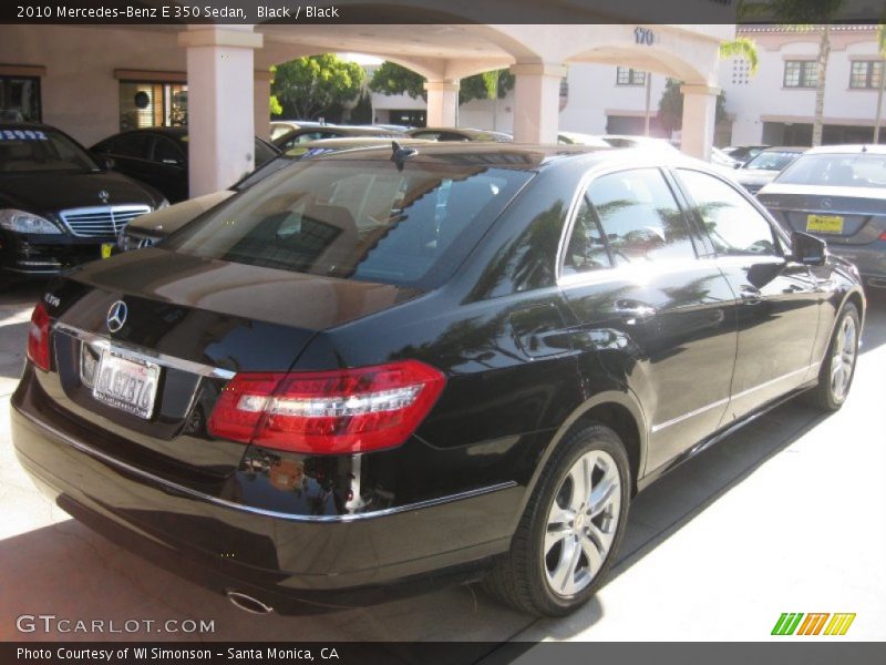 Black / Black 2010 Mercedes-Benz E 350 Sedan