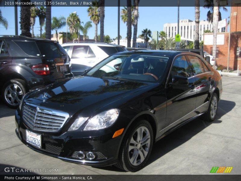 Black / Black 2010 Mercedes-Benz E 350 Sedan