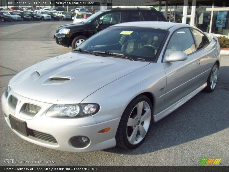 Quicksilver Metallic / Black 2006 Pontiac GTO Coupe