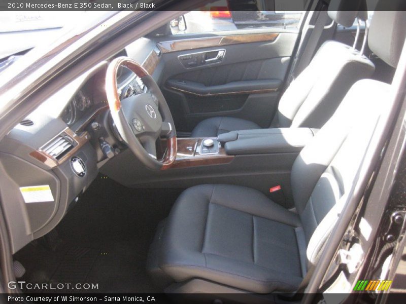 Black / Black 2010 Mercedes-Benz E 350 Sedan