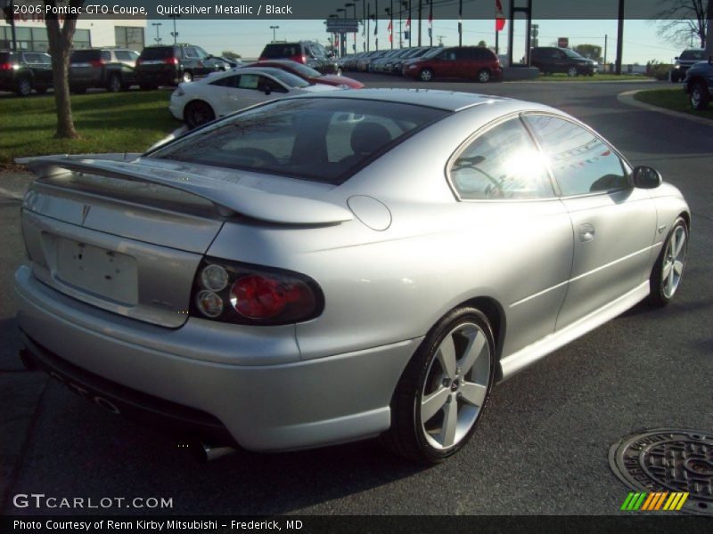 Quicksilver Metallic / Black 2006 Pontiac GTO Coupe