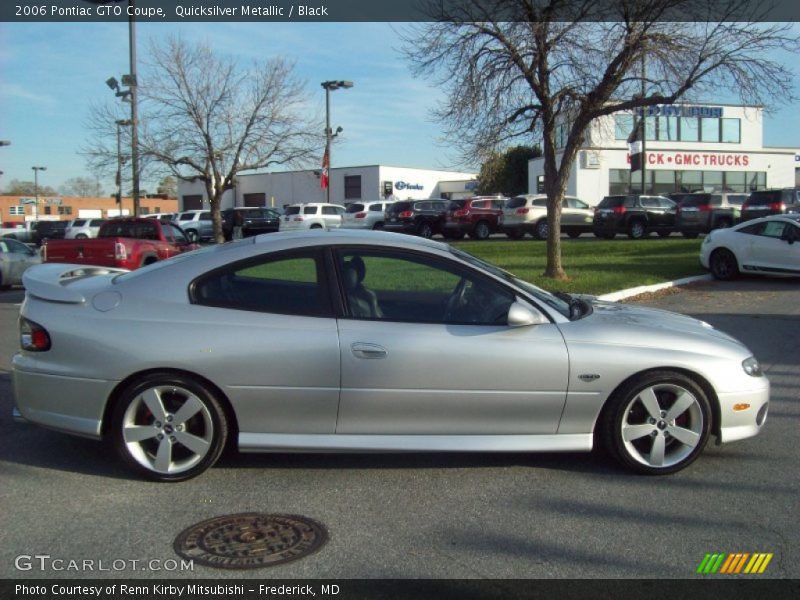 Quicksilver Metallic / Black 2006 Pontiac GTO Coupe