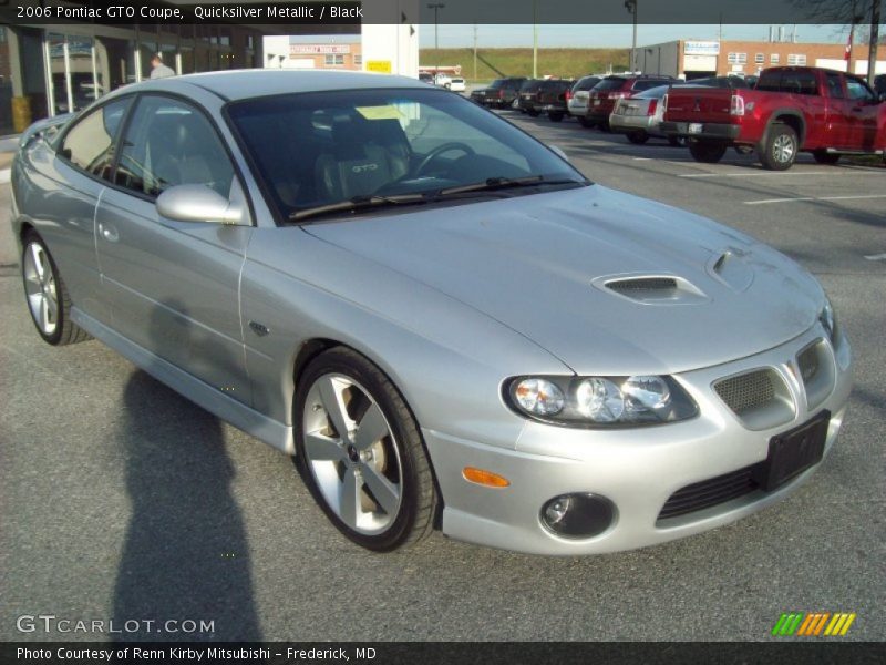 Quicksilver Metallic / Black 2006 Pontiac GTO Coupe