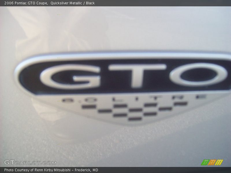 Quicksilver Metallic / Black 2006 Pontiac GTO Coupe