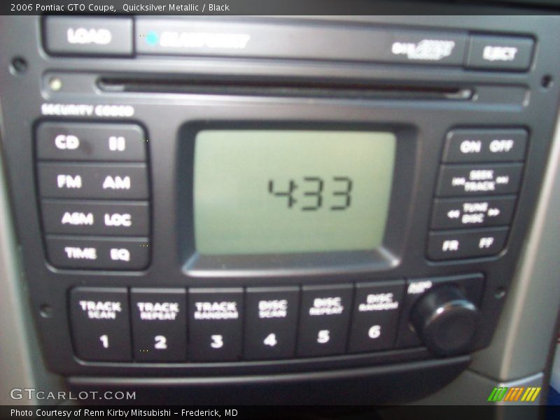 Quicksilver Metallic / Black 2006 Pontiac GTO Coupe