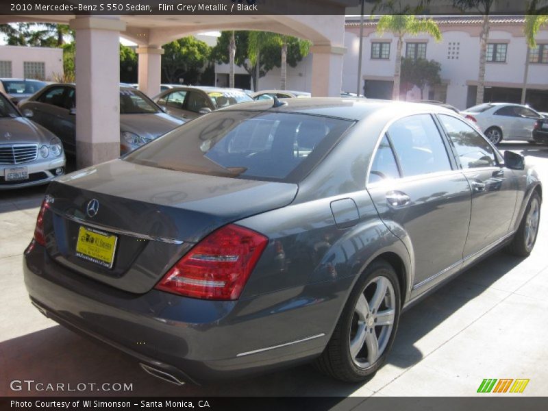 Flint Grey Metallic / Black 2010 Mercedes-Benz S 550 Sedan