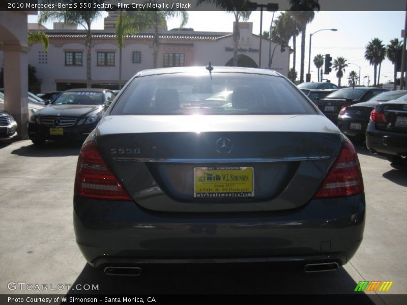 Flint Grey Metallic / Black 2010 Mercedes-Benz S 550 Sedan