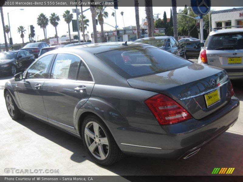 Flint Grey Metallic / Black 2010 Mercedes-Benz S 550 Sedan