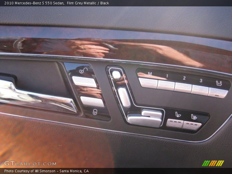 Flint Grey Metallic / Black 2010 Mercedes-Benz S 550 Sedan