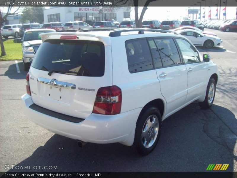 Super White / Ivory Beige 2006 Toyota Highlander Sport 4WD