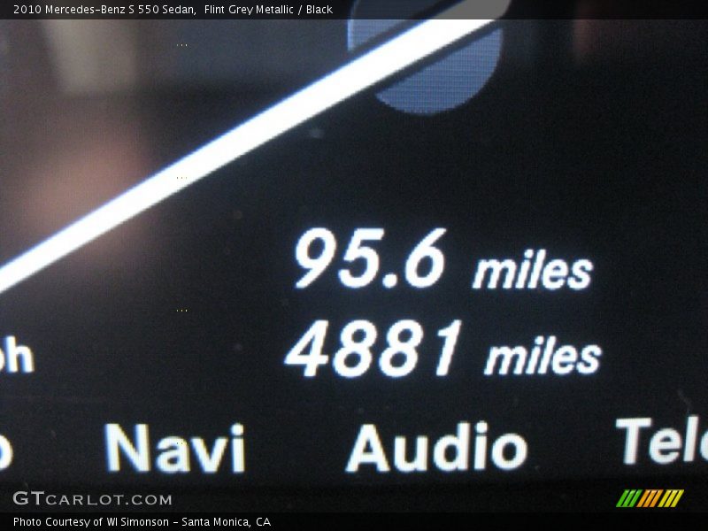 Flint Grey Metallic / Black 2010 Mercedes-Benz S 550 Sedan