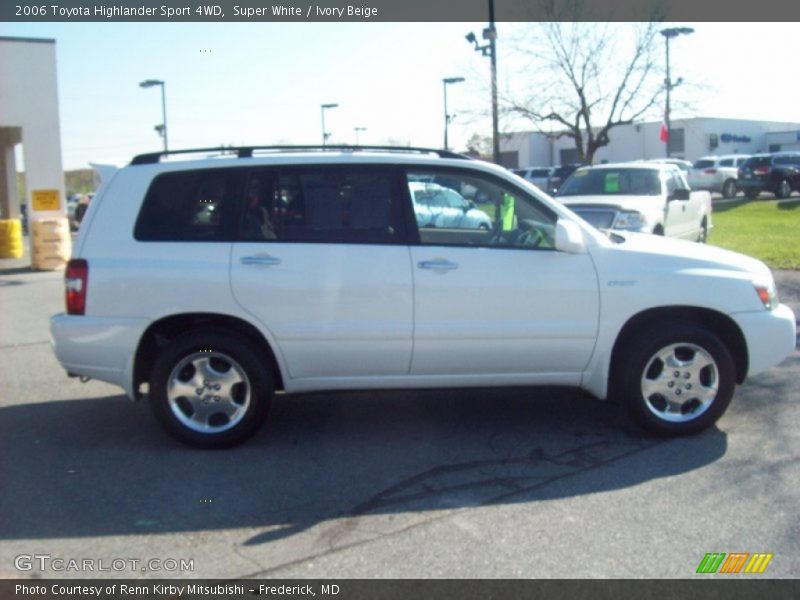 Super White / Ivory Beige 2006 Toyota Highlander Sport 4WD