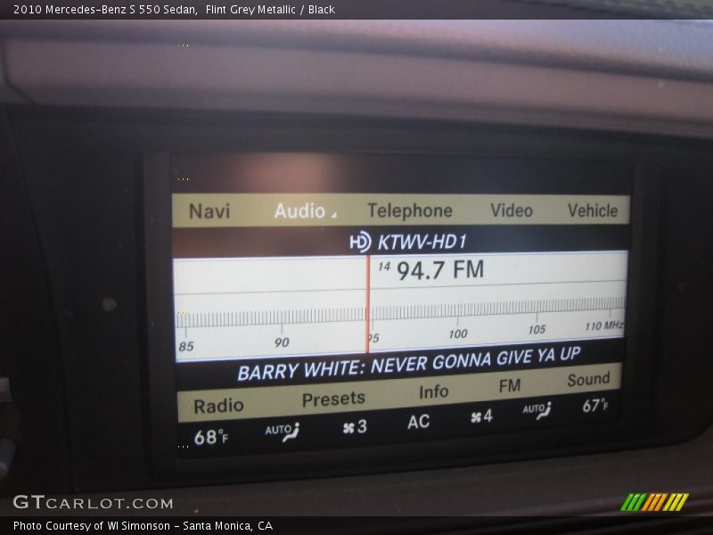 Flint Grey Metallic / Black 2010 Mercedes-Benz S 550 Sedan