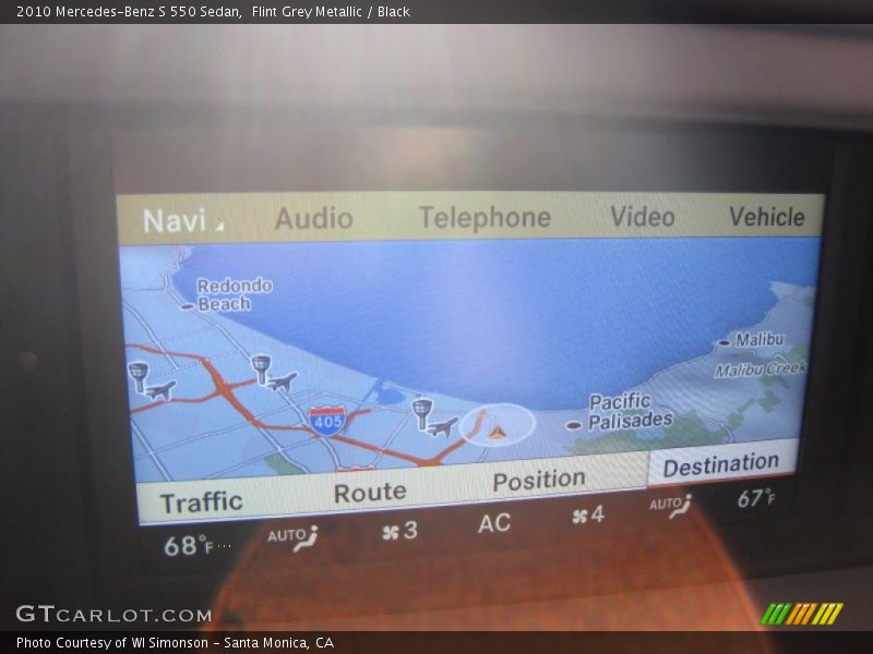 Flint Grey Metallic / Black 2010 Mercedes-Benz S 550 Sedan