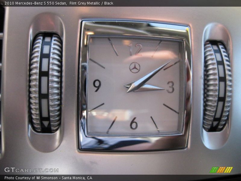 Flint Grey Metallic / Black 2010 Mercedes-Benz S 550 Sedan